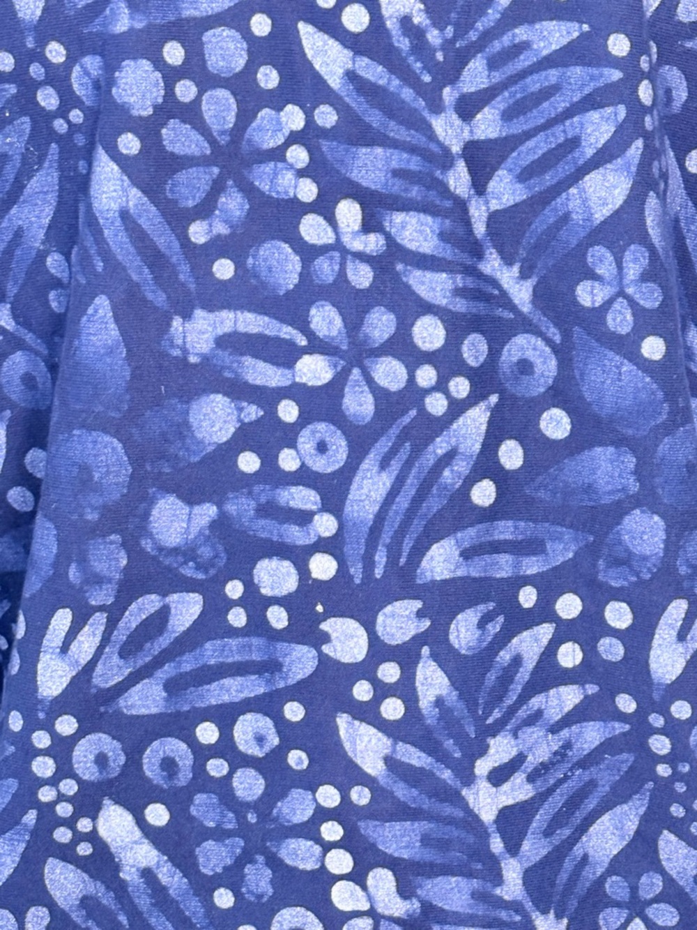 PEPIN Margo Hand Dyed Block Print Sweatshirt Blue Size S/M - Picture 5 of 8